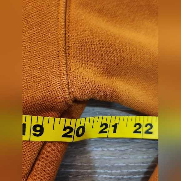 Under Armour Burnt Orange Crop Zip-Up Hoodie Size Small - Picture 3 of 7